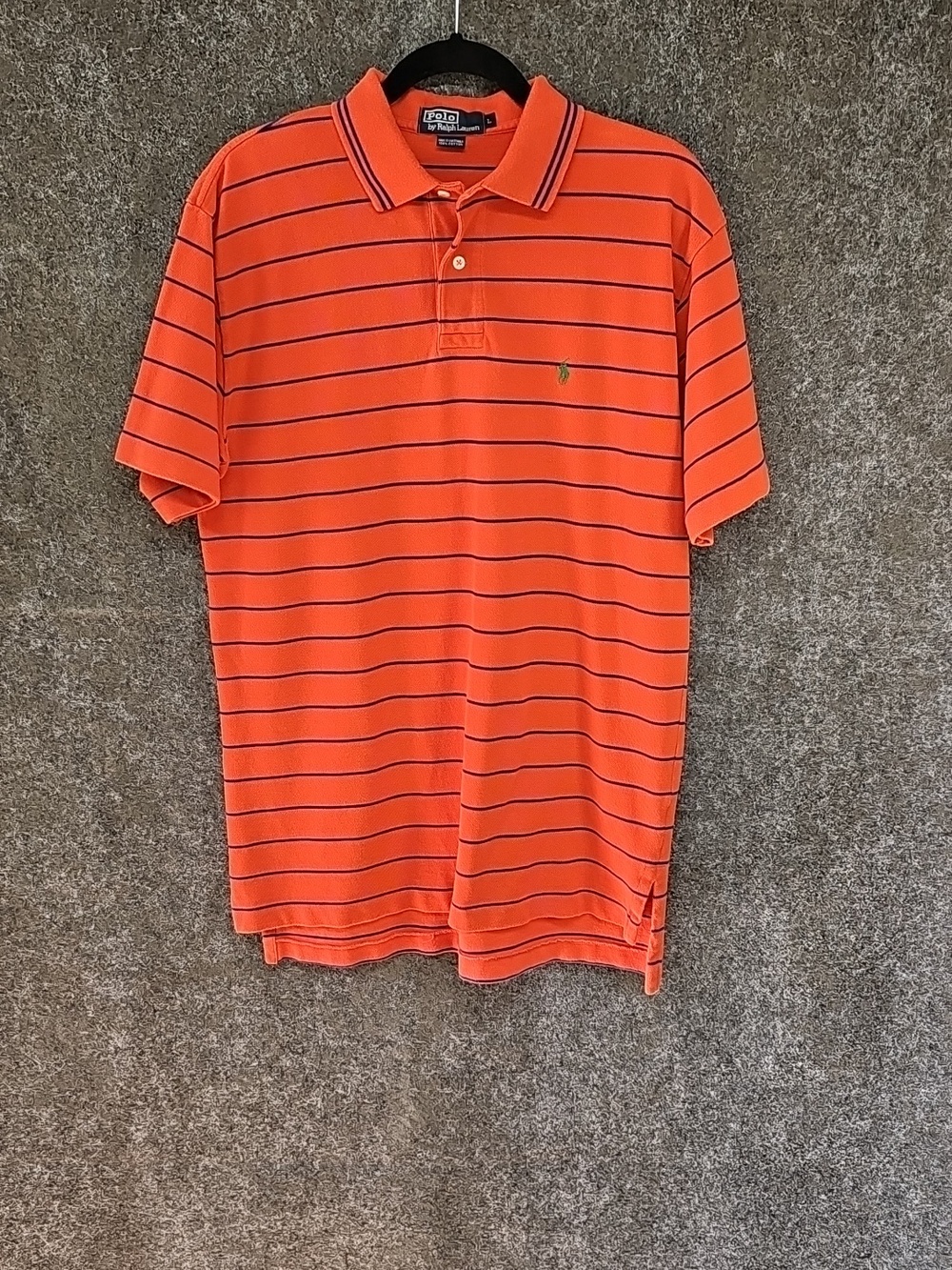 Polo Ralph Lauren Striped Pullover, Poppy Red & Blue, Cotton, Size Large